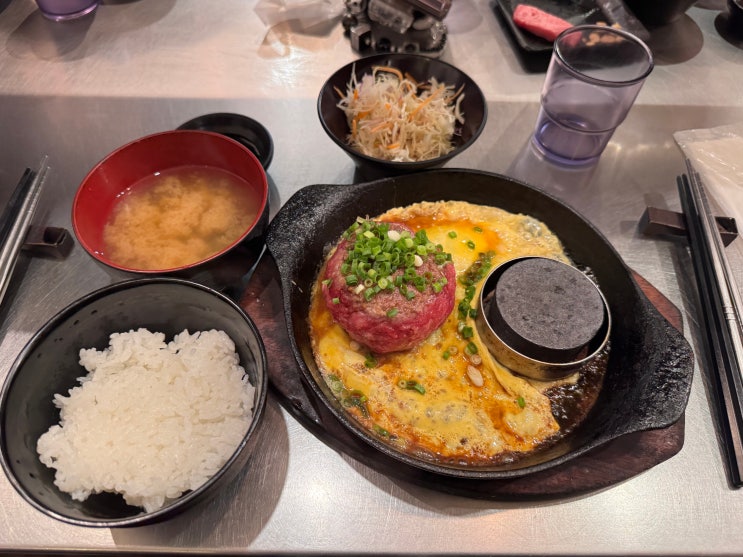 후쿠오카 텐진 맛집 추천｜키와미야 함바그 파르코 후쿠오카점 웨....