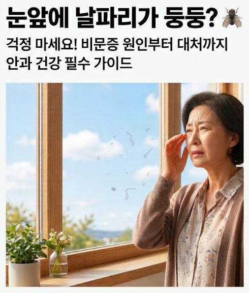 비문증 증상과 원인, 치료방법부터 영양제까지
