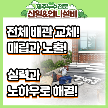 제주시영평동, 오랜 단독주택 누수! 합리적인 비용과 방식으로 완벽해결(여성누수전문가)