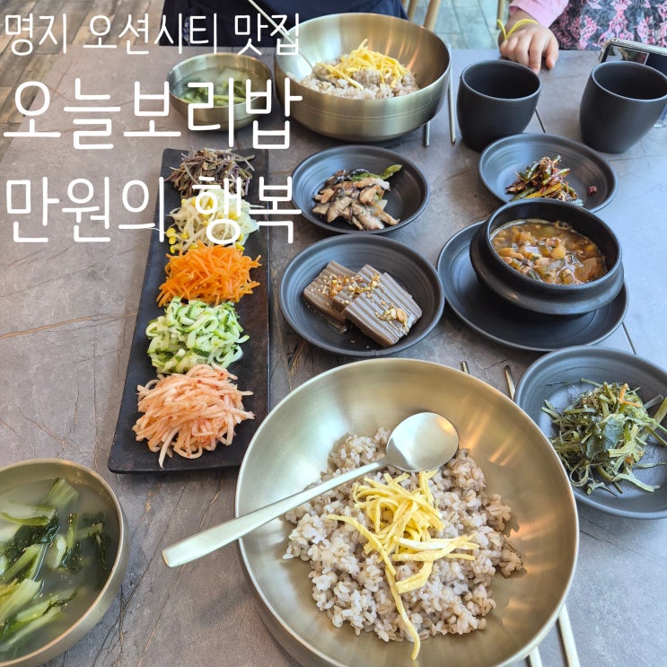 부산 강서구 명지 맛집 "오늘보리밥" 가성비 좋은 1만원 정식...