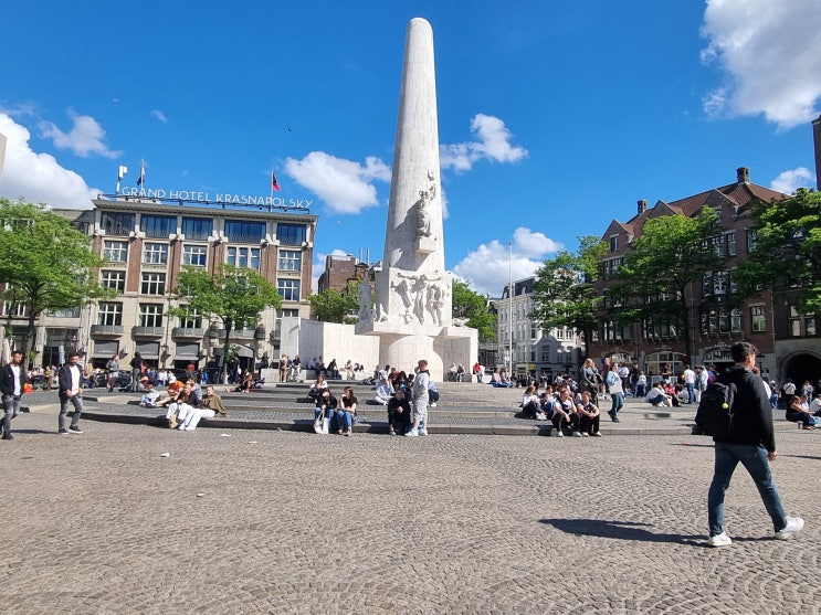 네덜란드 여행/ 암스테르담, 담광장·왕궁·중앙역 풍경…Amsterdam city....