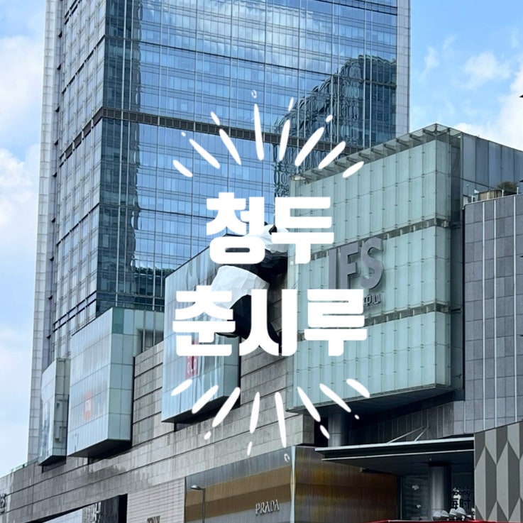 청두 춘시루 春熙路 // IFS 판다, 차지티, 미니소랜드, 팝마트
