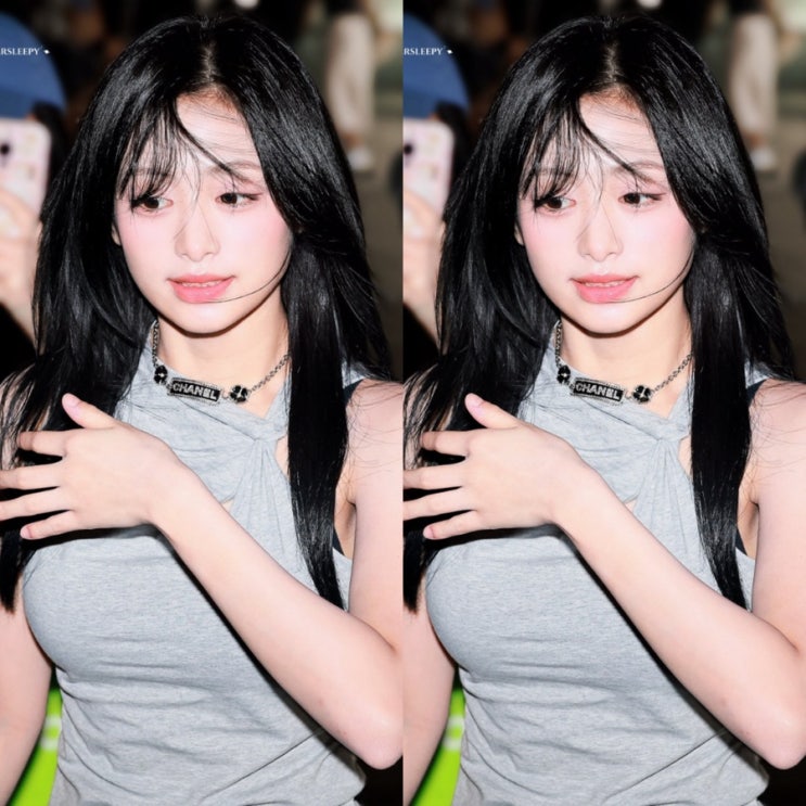 이 브랜드라고? 베이비몬스터 아현 그레이 꼬임 나시