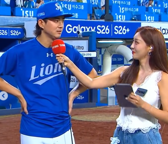 박지영 아나운서 구자욱 인터뷰 논란, 결국 사과문 게재
