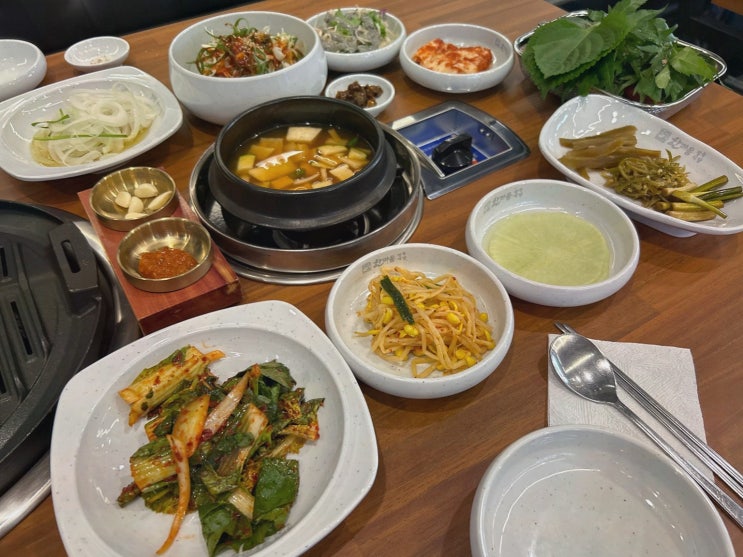 소래포구역데이트식당 한마음정육식당 인천논현점, 숙성 삼겹살 부위 다양