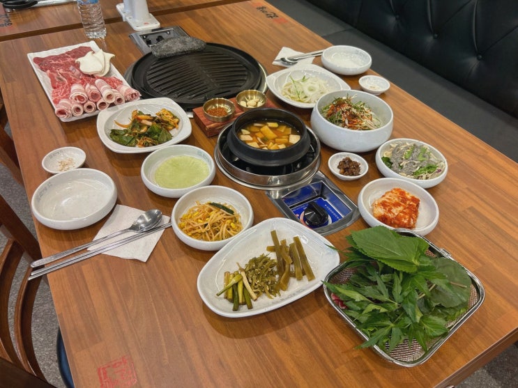 [한마음정육식당 인천논현점] 소래포구역데이트식당, 숙성 돼지고기 부위 다양해서 좋아요