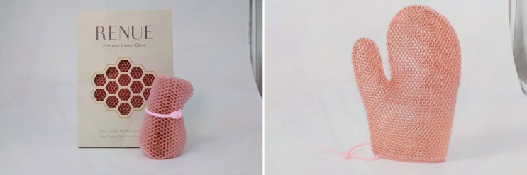 벌집모양 샤워글러브 르누에 프리미엄 TPU, 털자마자 건조 루틴