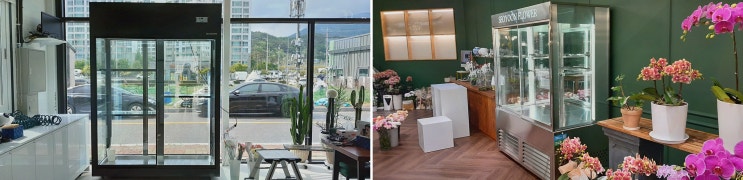 반찬진열냉장고, 반찬이 더 예쁘게 보이는 쇼케이스 한성의 고급 디테일