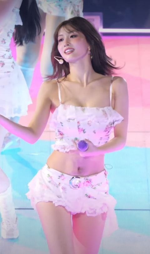 "우아하다 우아해!" 트와이스 모모, 플로럴 크롭탑 입고 레전드...