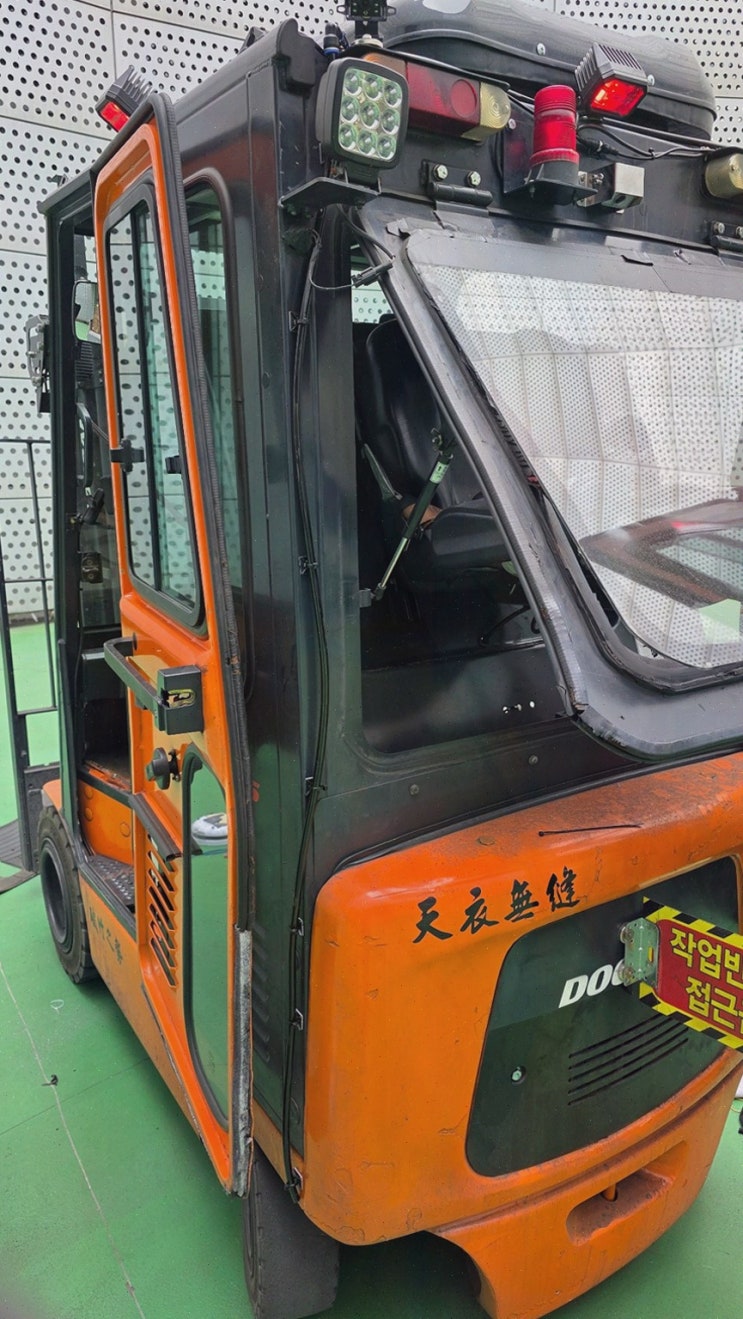 (리튬코리아서비스) 원주지게차지문인식 안전장치 설치, 신속대응 가동률 극대화