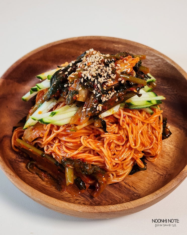 열무 비빔국수 레시피 열무김치국수 양념장 맛있게 만드는법