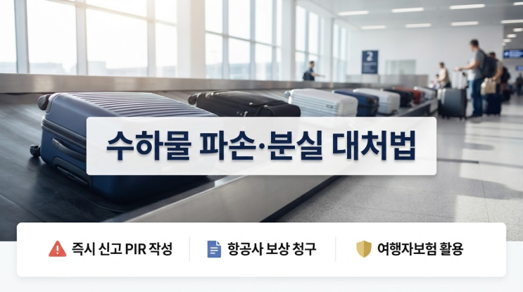 해외여행 중 수하물파손 걱정 끝! 공항 대처부터 보상까지 완벽 가이드 : 네이버 블로그