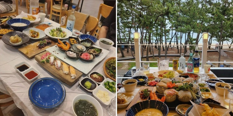 주말 강릉맛집 찾았다! 경포동해횟집 오션뷰 코스