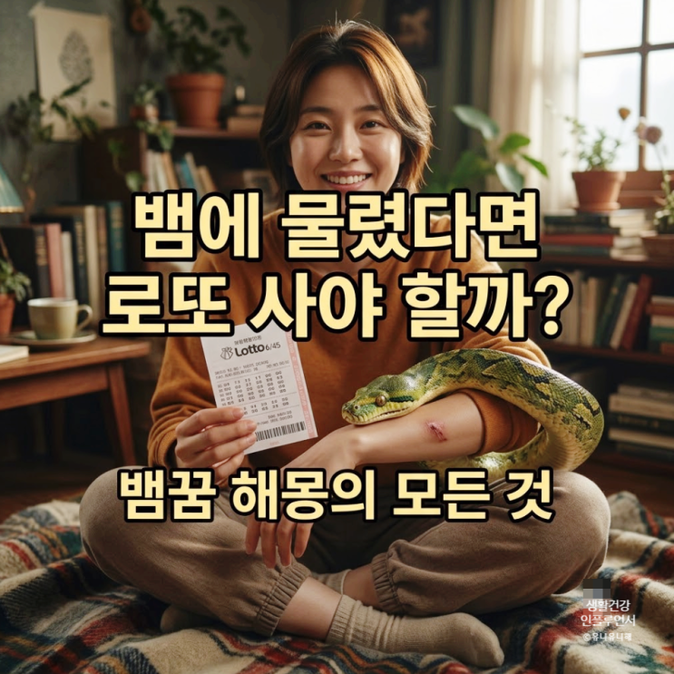 뱀에 물리는 꿈, 뱀 나오는 꿈 길몽? 뱀꿈해몽과 심리학적 의미 총정리