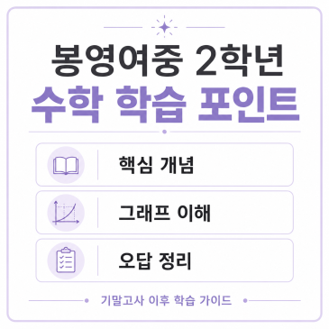 [봉영여중 2학년] 2026학년도 1학기 기말고사 수학 분석 RSS 대표 이미지