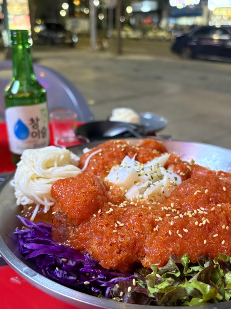 [부산 명지] 흐린 날 야장 감성에 취하는 오션시티 주당...