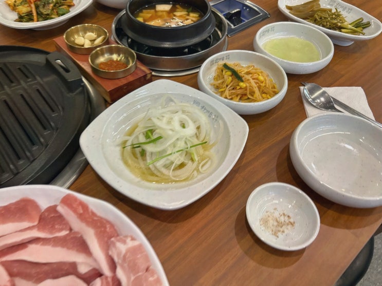 소래포구역커플맛집 한마음정육식당, 제철 곁들임 데이트