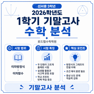 [신서중 3학년] 2026학년도 1학기 기말고사 수학 분석 RSS 대표 이미지