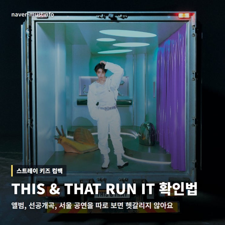 스트레이 키즈 THIS & THAT, RUN IT이 헷갈렸다면 이렇게 봐요