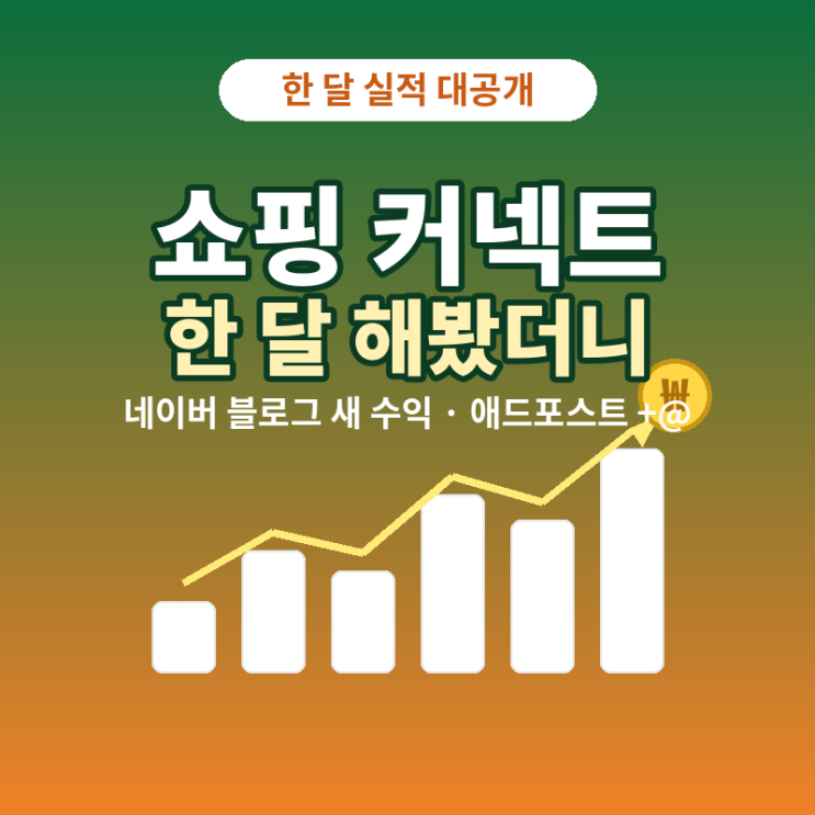 네이버로 돈 버는 새로운 방법 / 쇼핑커넥트 브랜드커넥트 한 달 해본 실제 수익 후기