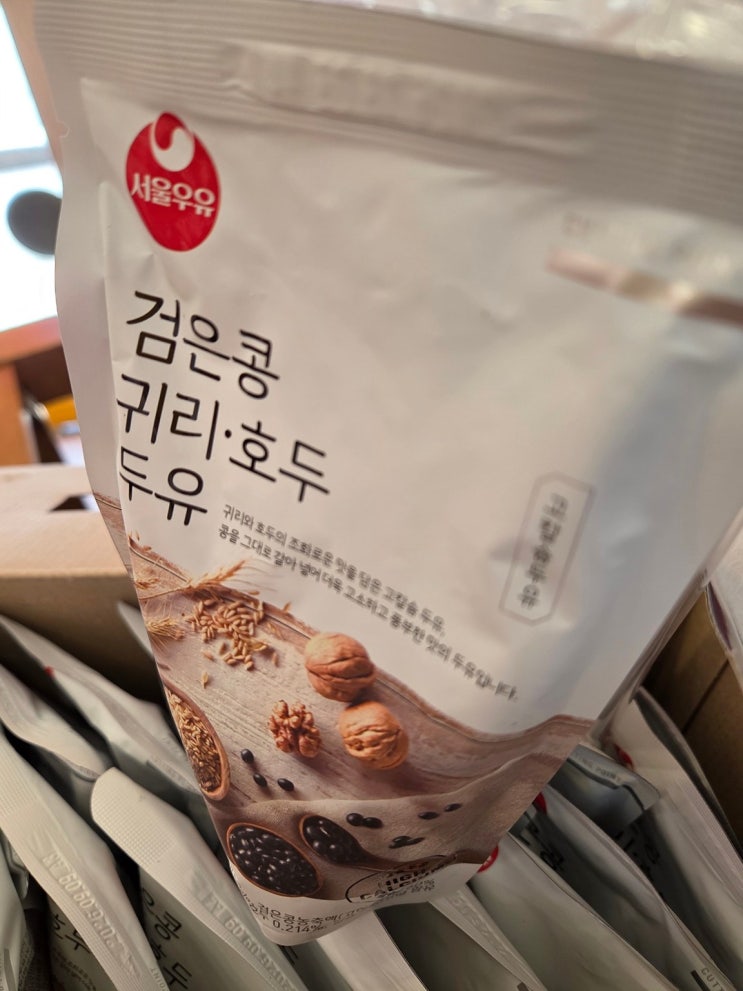 든든한 아침식사대용 건강음료, 검은콩 귀리호두 두유