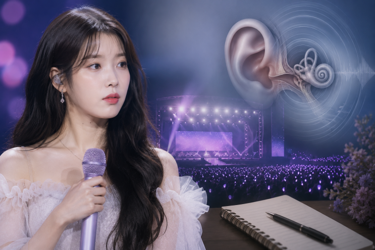 "아이유 콘서트·정규 6집 결국 연기…직접 밝힌 귀 질환의 정체"