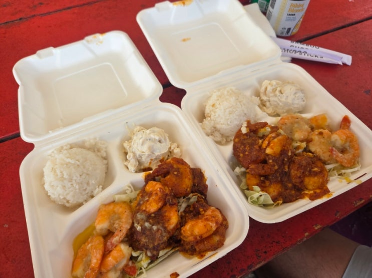 하와이 새우는 페이머스 카후쿠 쉬림프 Famous kahuku shrimp