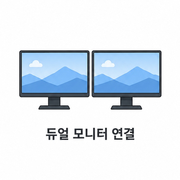 듀얼 모니터 연결 방법과 인식 안 될 때 확인 순서