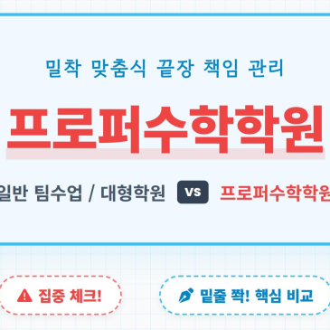 [프로퍼수학학원]일반 팀수업, 대형학원 VS 프로퍼 수학학원 RSS 대표 이미지
