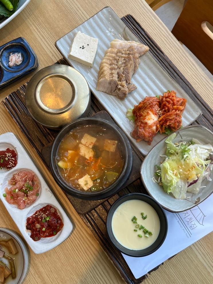 부산 강서구 점심맛집 명지첫집 오션시티 직영점 솔직후기