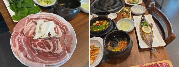 [한마음정육식당 하남미사점] 미사역고깃집, 된장찌개 무한리필 특색메뉴 감동!