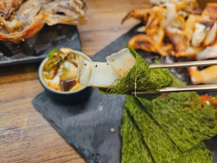 덕장한상 마포공덕점 마포룸식당, 반건조 삼합 한 상에 마음이 가요