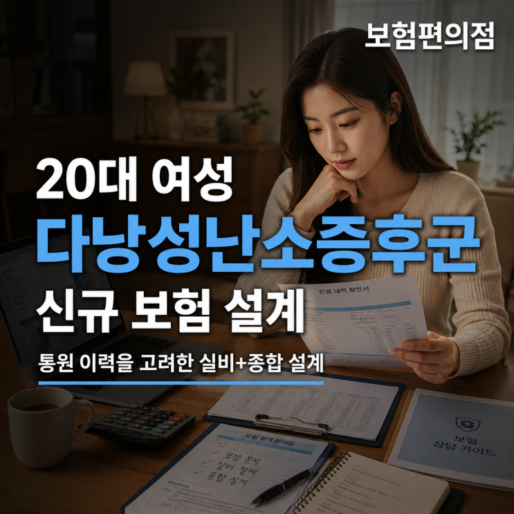 다낭성난소증후군 이력을 고려한 20대 여성 신규 보험 설계 썸네일