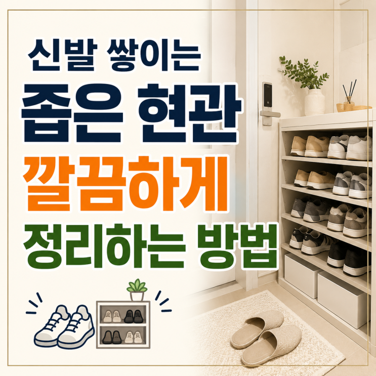 신발 쌓이는 좁은 현관 깔끔하게 정리하는 방법 : 네이버 블로그