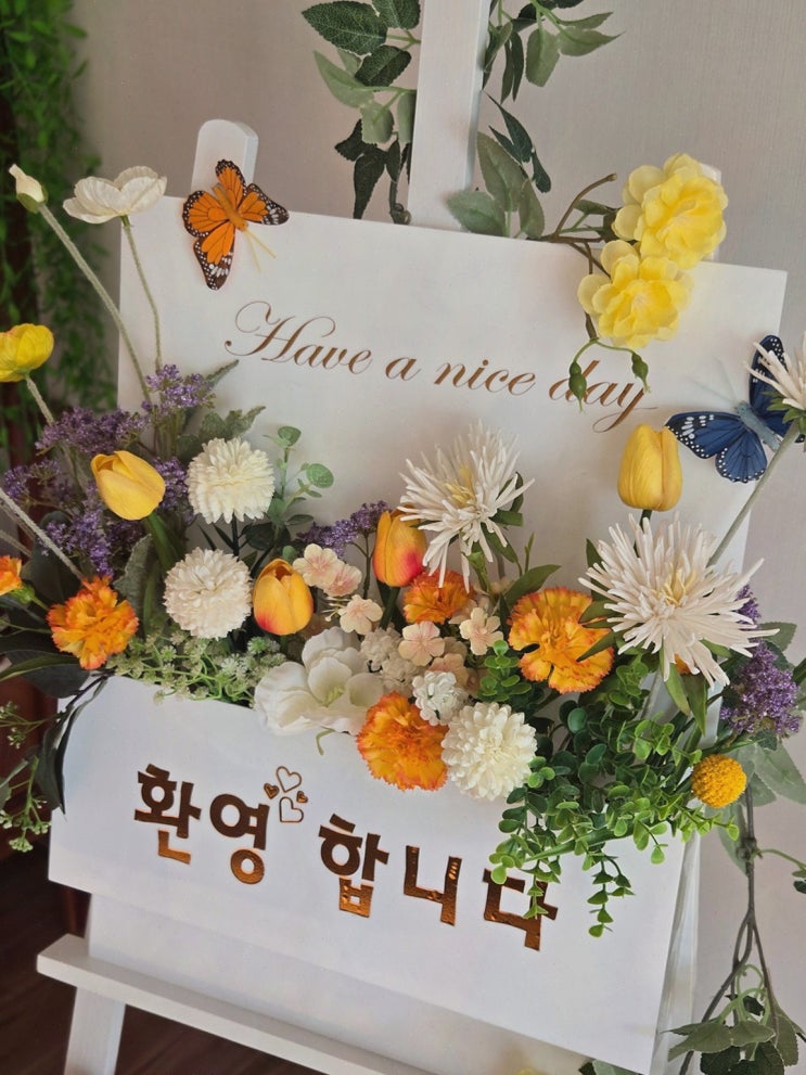 [꽃들애 리뷰] 인테리어장식, 신선한 생화로 여름 힐링완성