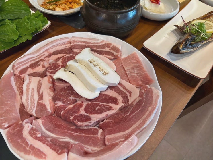 [맛집리뷰] 하남삼겹살집 하남미사점 한마음정육식당, 위생안심 한끼