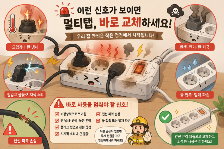 계속 써도 될까? 멀티탭 교체가 필요한 위험 신호 : 네이버 블로그