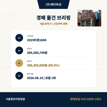 동작구상가주택경매ㅣ서울특별시 동작구 사당동 1026-50ㅣ2025타경1604 썸네일