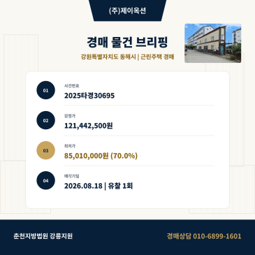 동해상가주택경매ㅣ강원특별자치도 동해시 동회동 50-7ㅣ2025타경30695 썸네일
