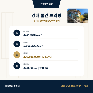 양주상가주택경매ㅣ경기도 양주시 회암동 569-8ㅣ2024타경89197 ㅣ 양주주택매매 썸네일