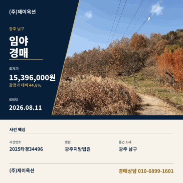 광주임야경매ㅣ광주광역시 남구 덕남동 산2-1ㅣ2025타경34496 썸네일
