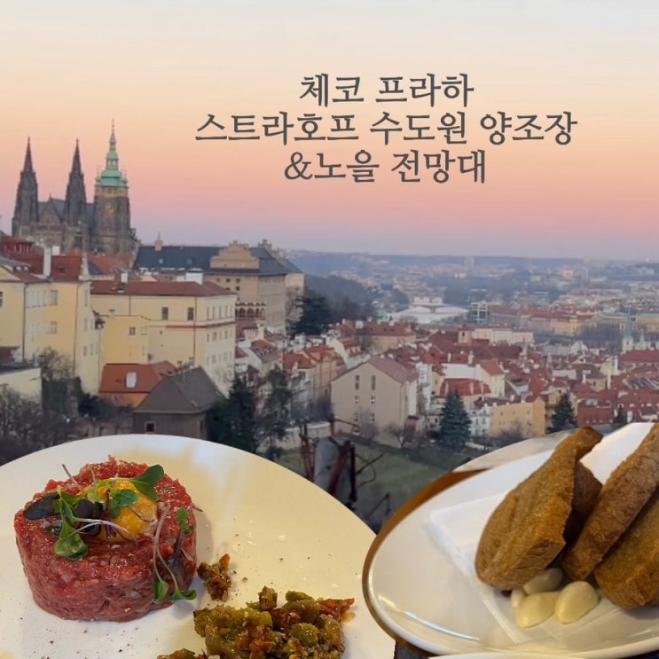체코 [스트라호프 수도원 양조장] Strahov Monastery Brewery,비프타르타르,....