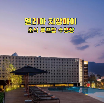 멜리아 치앙마이 조식 루프탑 수영장 친구랑 나이트바자 숙소 후기