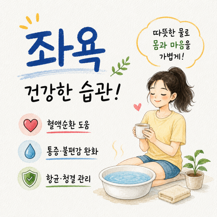 좌욕 효과 올바르게 알아보고 실천하는 방법