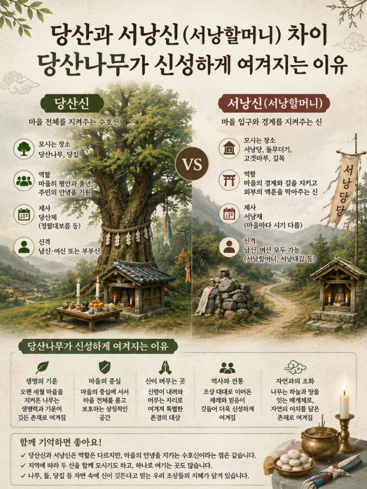 당산과 서낭신(서낭할머니)차이. 당산나무가 신성하게 여겨지는 이유. : 네이버 블로그