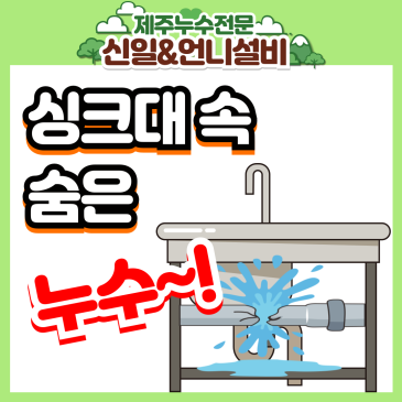 제주도누수 노형동 오피스텔 싱크대 속 숨은 물길 잡기! 여성누수 전문가의 솔직 시공기