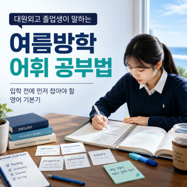 대원외고 대비 여름방학 공부 TIP: 어휘의 중요성 RSS 대표 이미지