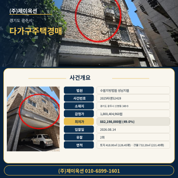 광주다가구주택경매ㅣ경기도 광주시 신현동 349-9ㅣ2025타경52419ㅣ성남지원 광주건물매매 썸네일