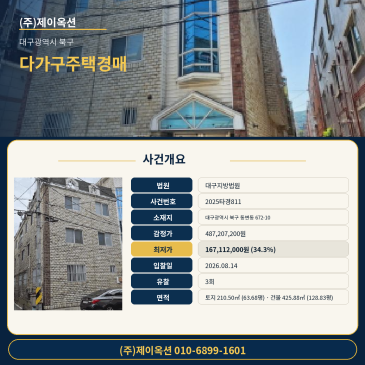 대구다가구주택경매ㅣ대구광역시 북구 동변동 672-10ㅣ2025타경811ㅣ대구주택건물매매 썸네일