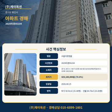 용인아파트경매ㅣ경기도 용인시 기흥구 보라동 660 용인보라효성해링턴플레이스 102동 21층2101호ㅣ2025타경55234 썸네일